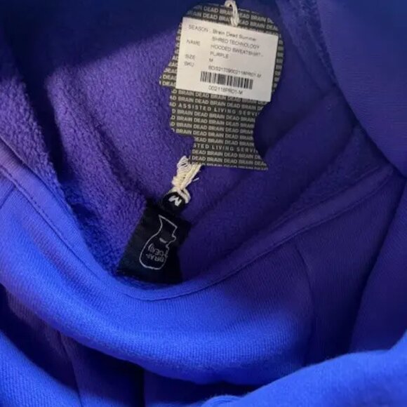 NWT Brain Dead x Them Shred Technology Hoodie, Purple, Size: Medium - Picture 4 of 5